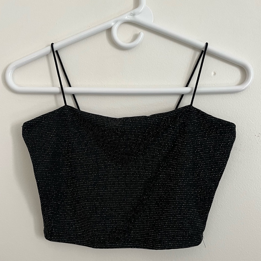 Black Sparkly Tank Top